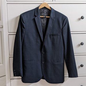 H&M Wool-Blend Navy Blazer